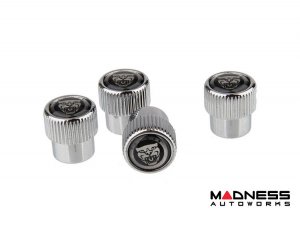 Jaguar Custom Valve Caps - Growler - Stainless Steel - OEM Style Jaguar Custom Valve Caps - Growler - Stainless Steel - OEM Style